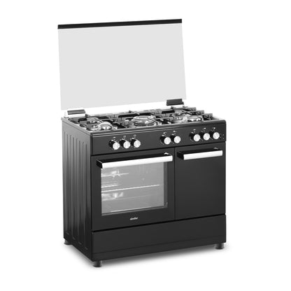 Simfer MFB1-9502SGWSP-CDC 90 cm Cooker With Bottle Compartment Black