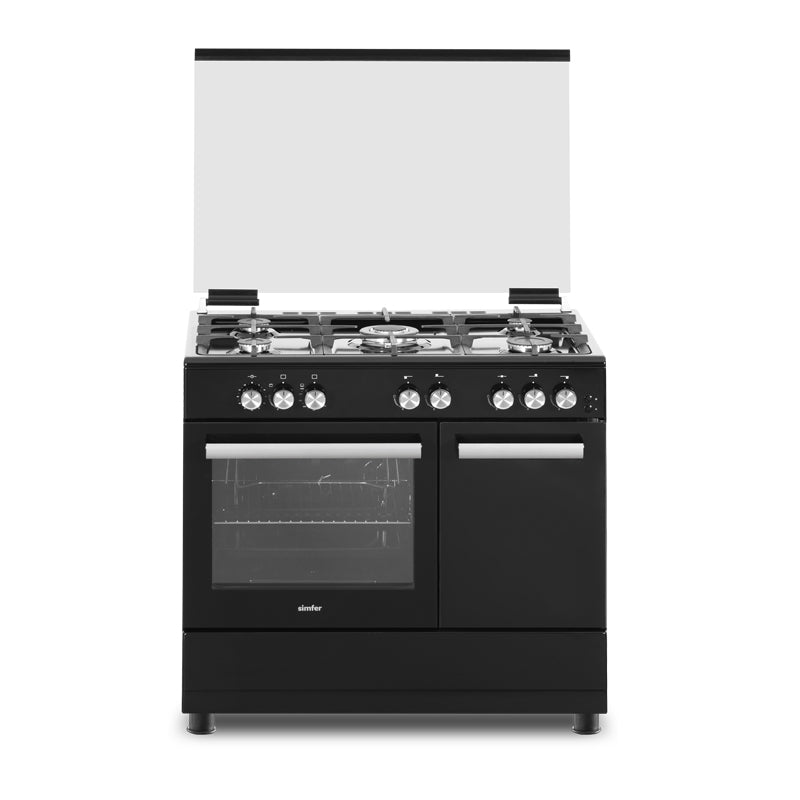 Simfer MFB1-9502SGWSP-CDC 90 cm Cooker With Bottle Compartment Black