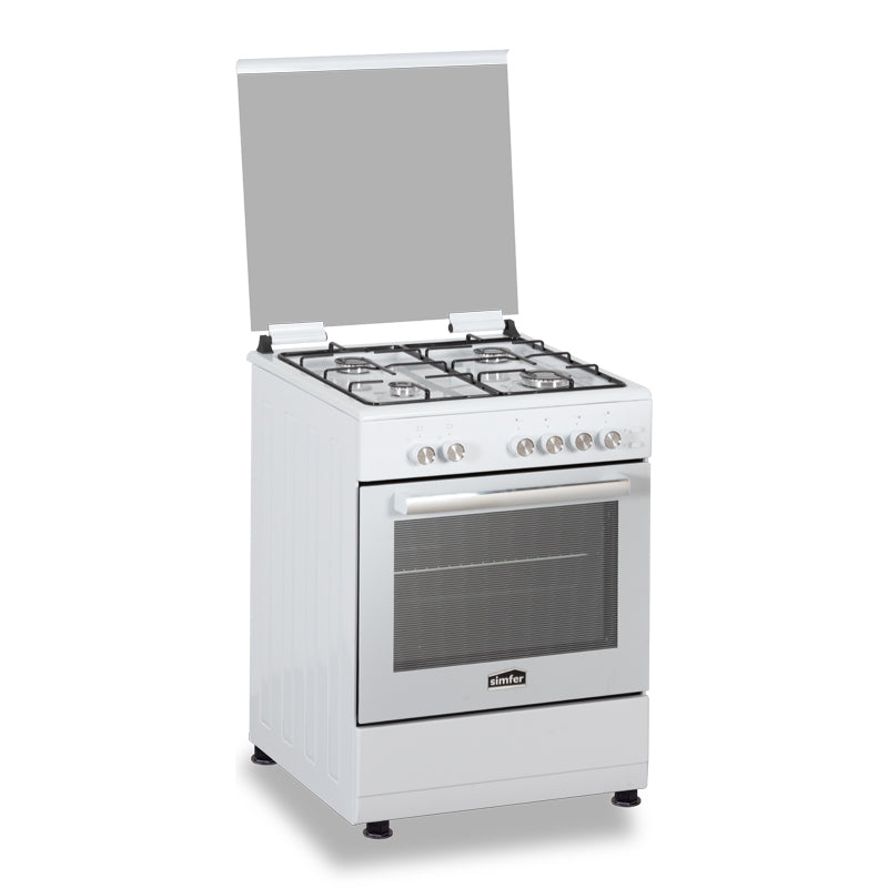 Simfer MFT1-6402SGRBB 60 cm Gas Cooker White