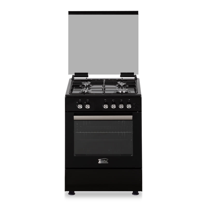 Simfer MFT1-6402SGRSP 60 cm Gas Cooker Black