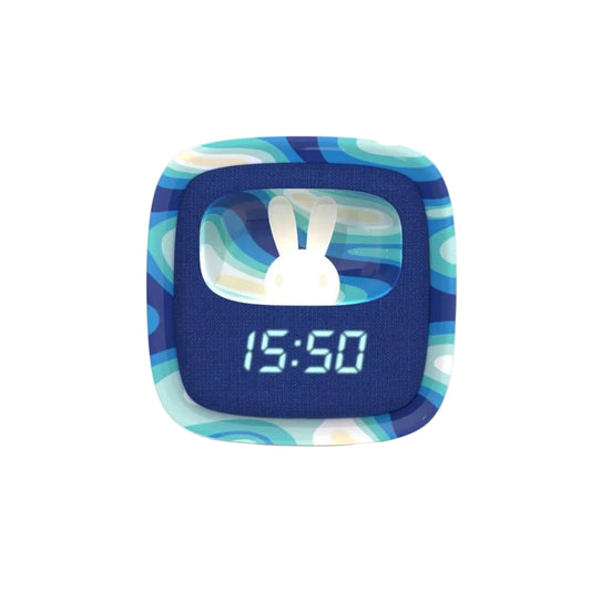 MOB Billy Clock & Night Light – Blue Waves