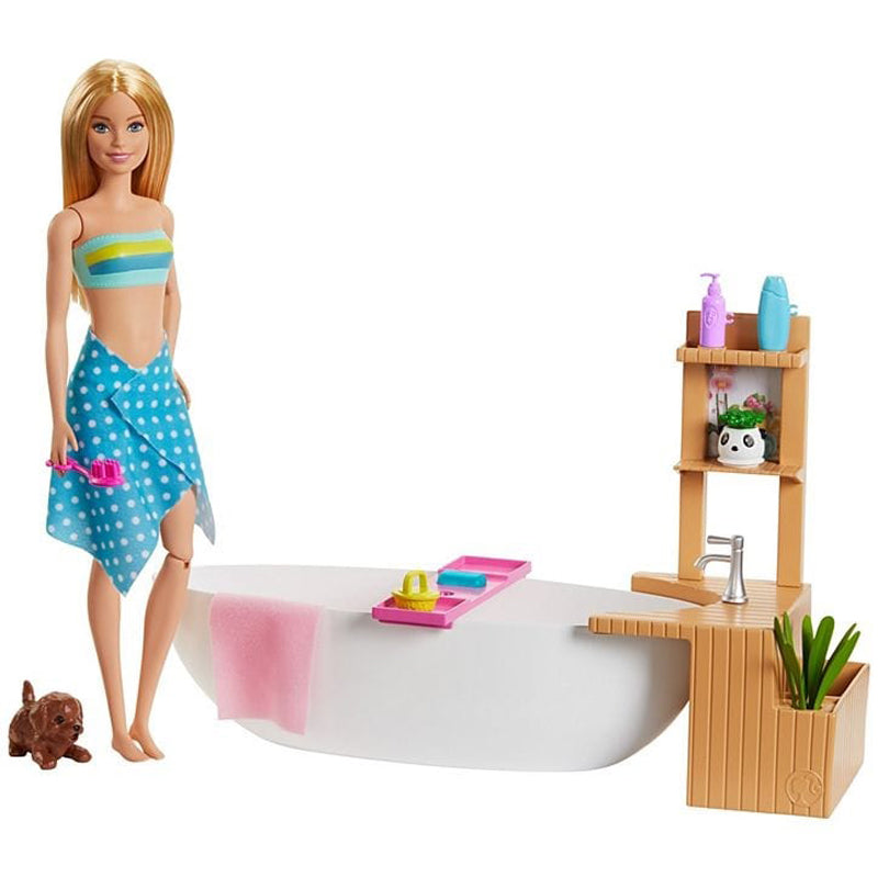 Barbie Fizzy Bath Playset With Doll