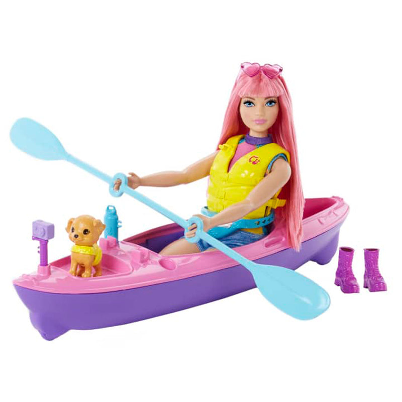 Barbie MTBBHDF75 Camping Doll Kayak