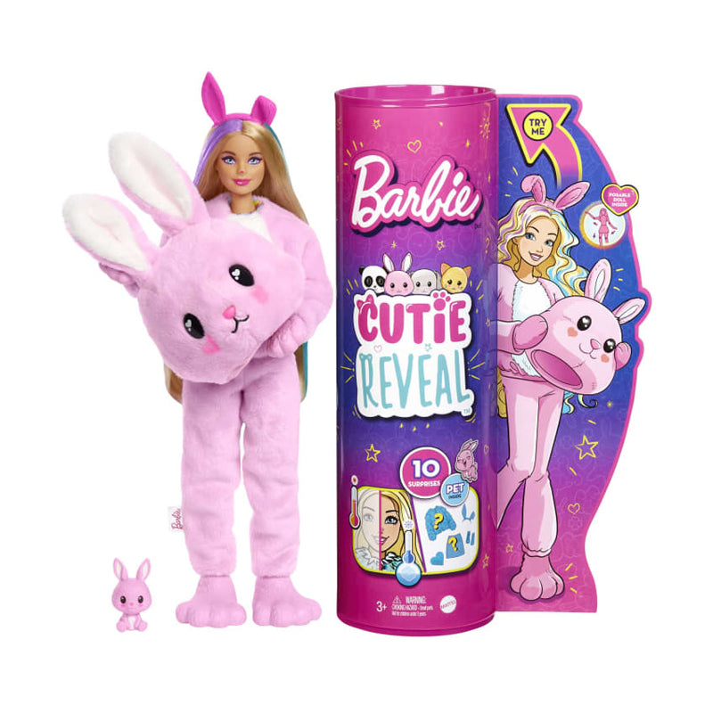 Barbie MTBBHHG19 Reveal Doll with Bunny Plush Costume
