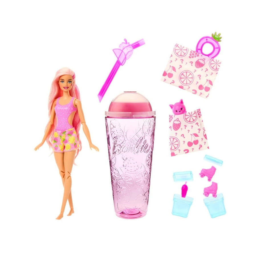 Barbie Pop Reveal Doll Fruit Juice Strawberry