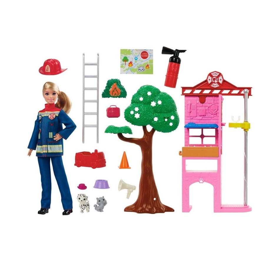 Barbie Firefighter Playset