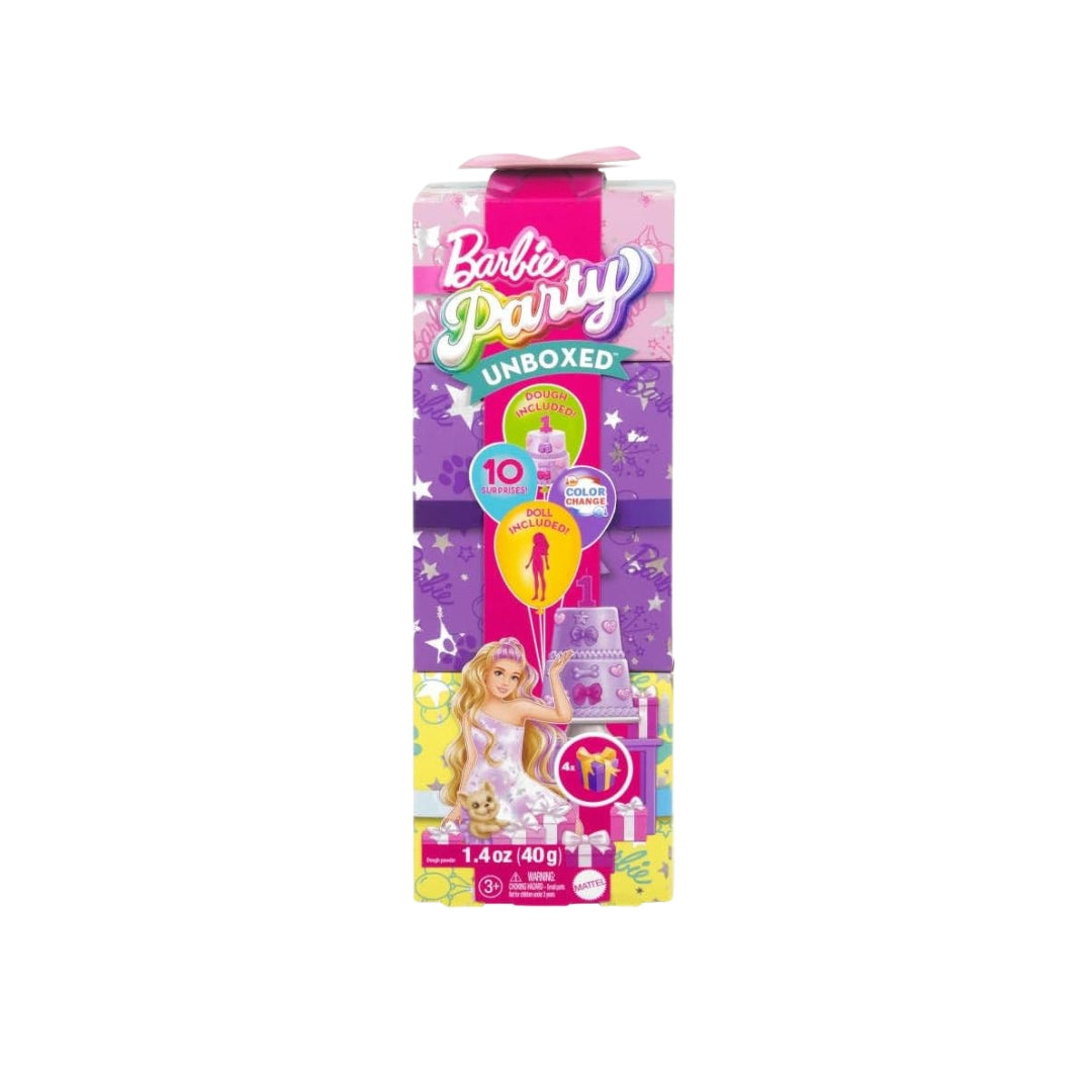 Mattel Barbie Party Unboxed Doll & Accessories