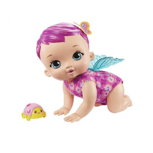 My Garden Baby MTGBGYP31 Giggle and crawl baby butterfly doll