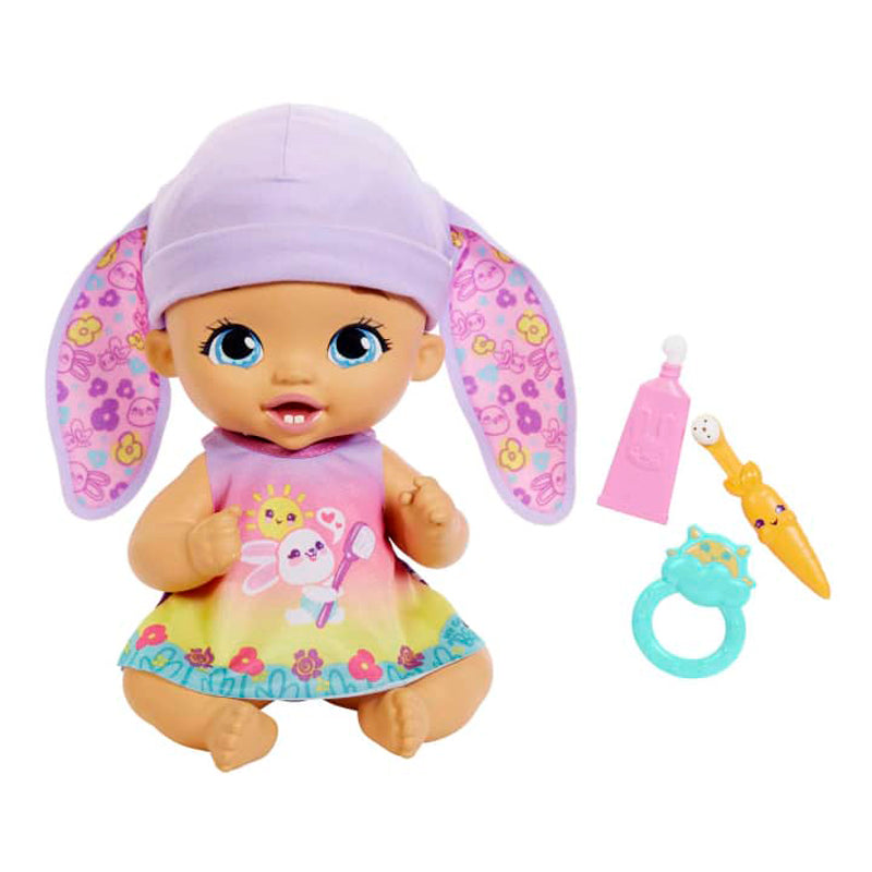 My Garden Baby MTGBHGC12 Brush & Smile Little Bunny Baby Doll