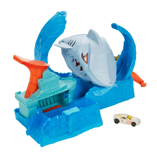 Hot Wheels MTHWGJL12 City Color Changing Robot Shark Playset