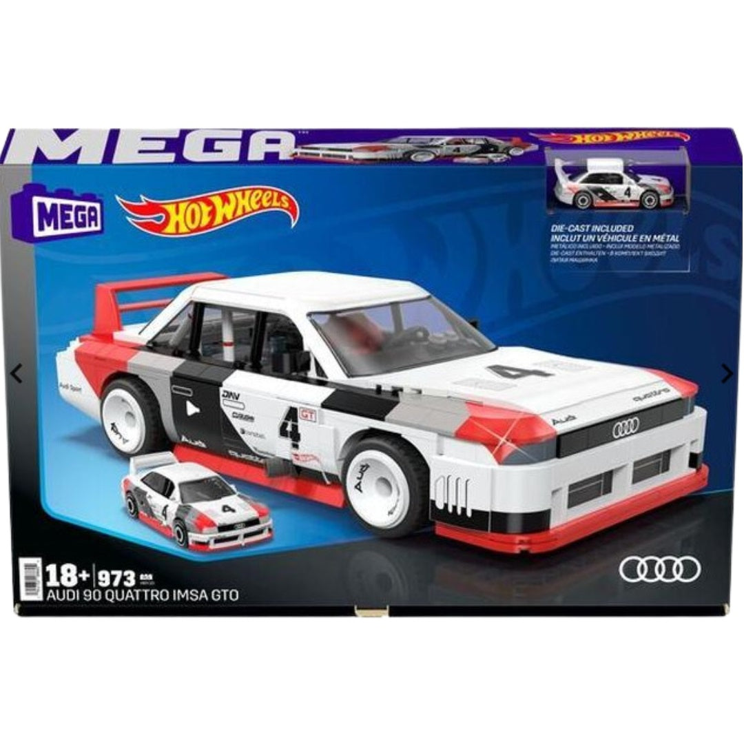 Hotwheels Audi 90 Quattro IMSA GTO Mega Blocks