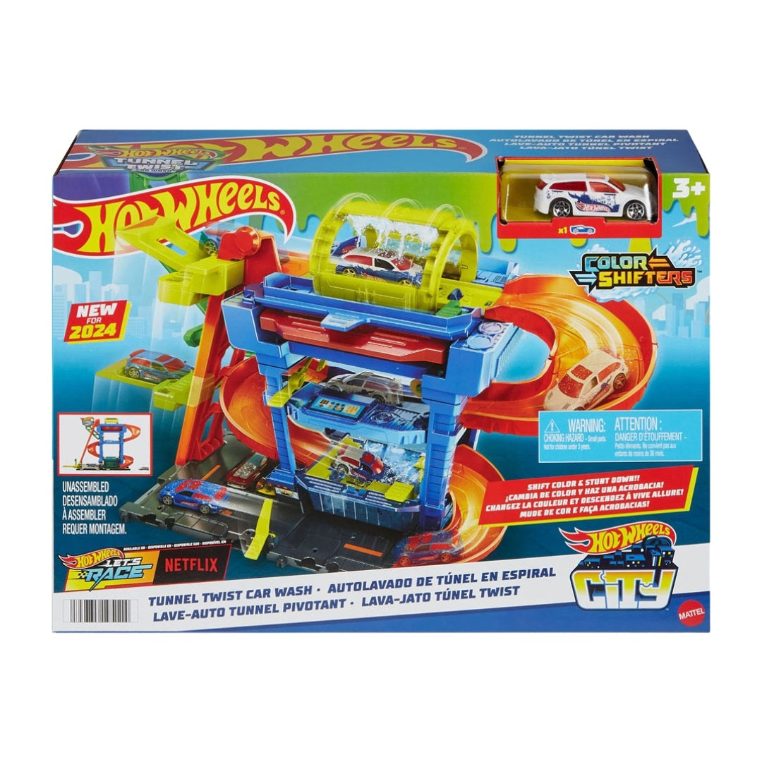 Hot Wheels City Car Wash with Rotating Tunnel Circuit