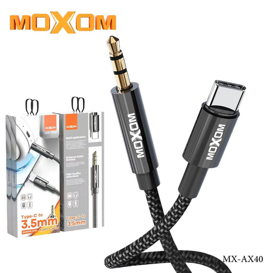 Moxom AX40, AUX Audio Connector (1 meter) Type-C to 3.5mm