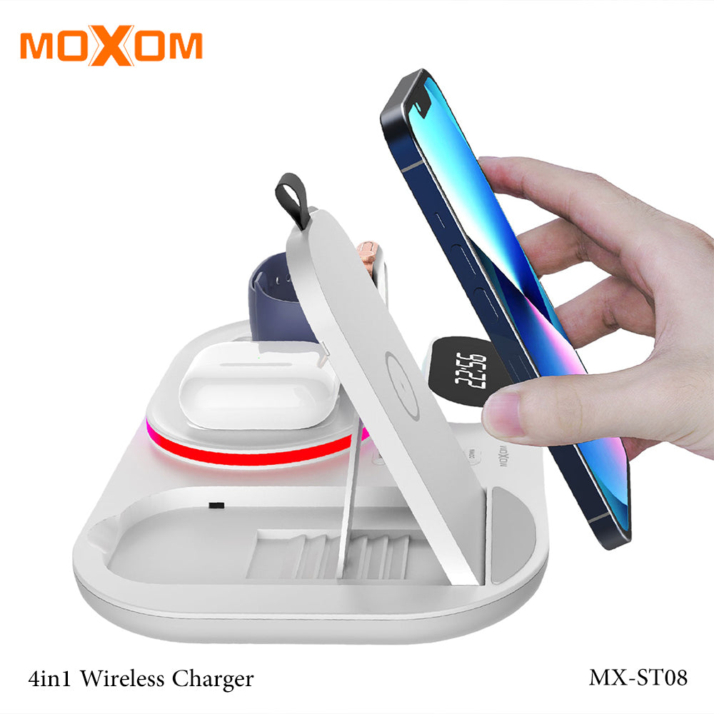 4 in 1 Wireless Charging Station Moxom MX-ST08