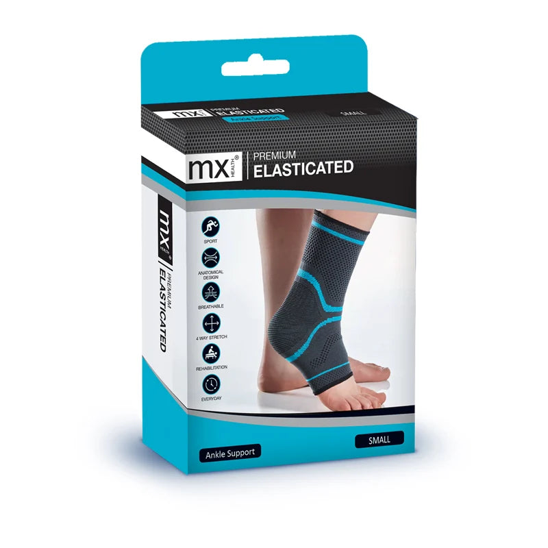 Medinox Premium Elasticated Ankle Support – Large