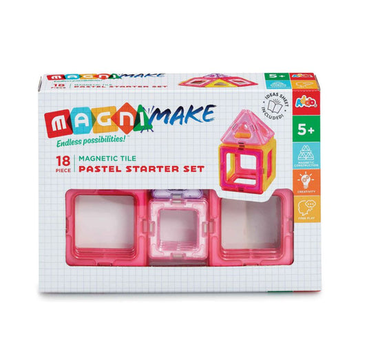 Magnimake 18 Piece Pastel Starter Set