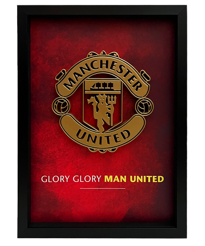 Manchester United Frame WIth 3D-printed Logo