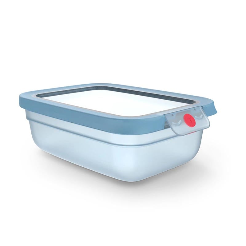 Tefal N1210710 ONECLICK Rectangular Storage Box 1.2L ? Aqua