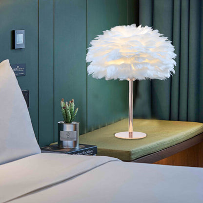 Modern Feather Table Lamp