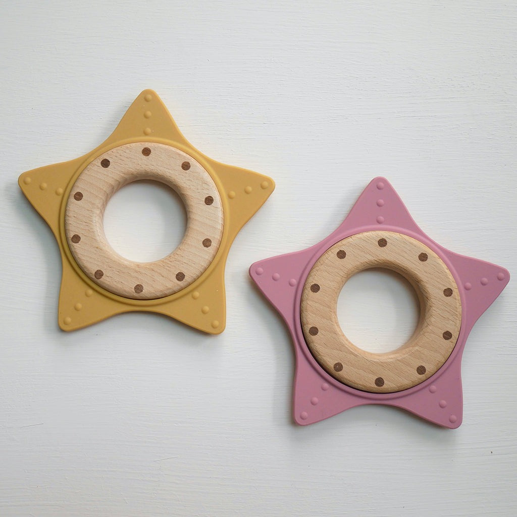 Kikkaboo Silicone and Wood Teether
