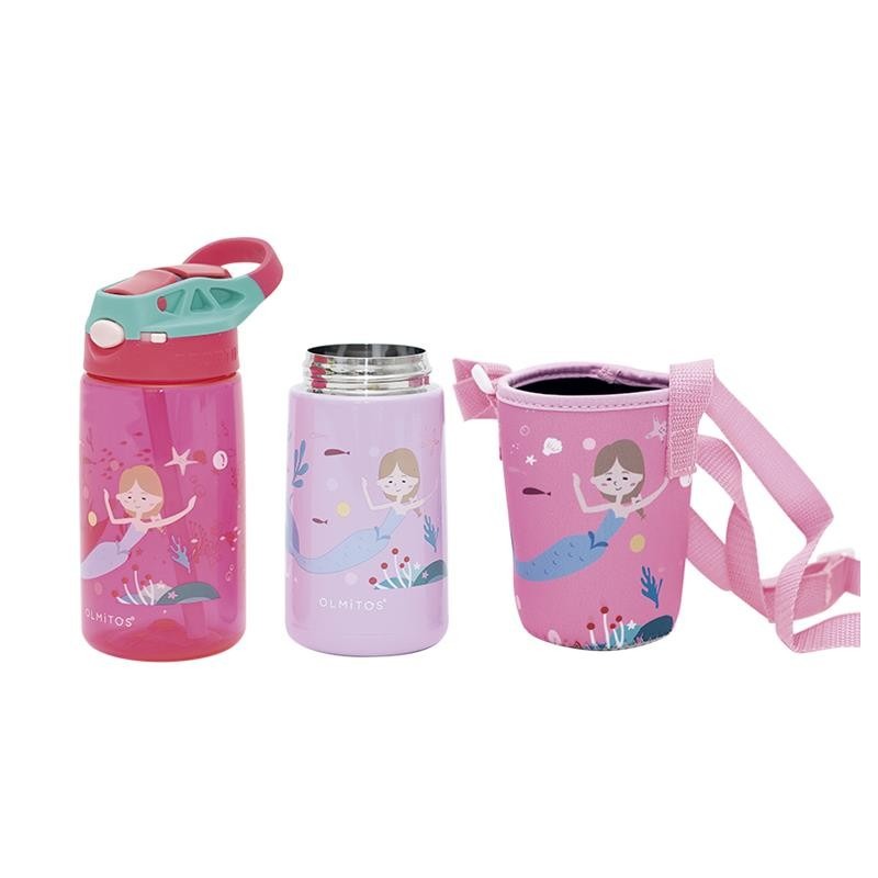Mermaid-Themed Drinkware Set