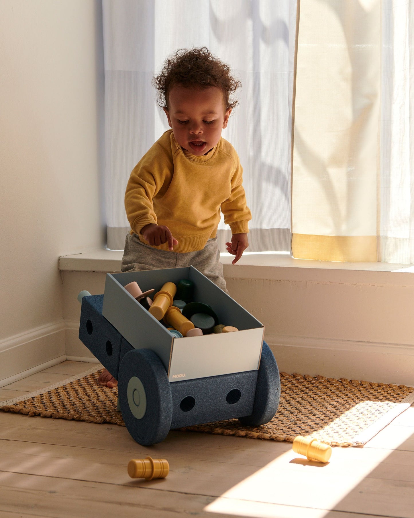 MODU 3-in-1 Baby Walker- Deep Blue / Sky Blue
