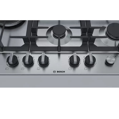 Bosch PCS7A5M90 Serie | 6 Gas hob 75 cm Stainless steel