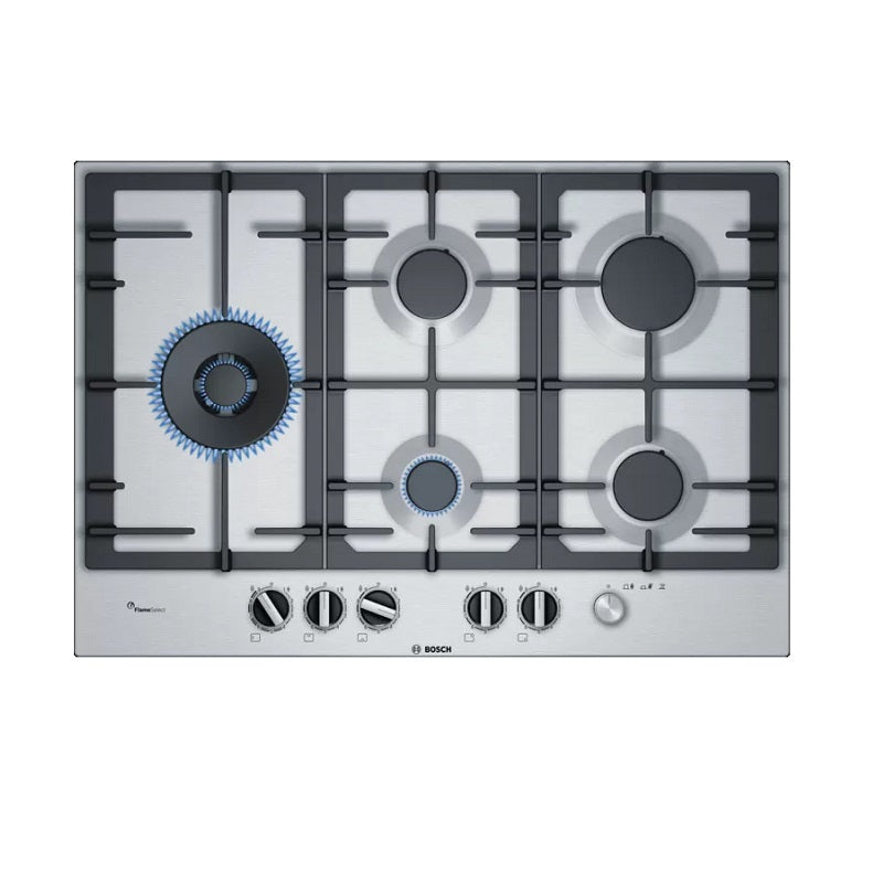 Bosch PCS7A5M90 Serie | 6 Gas hob 75 cm Stainless steel