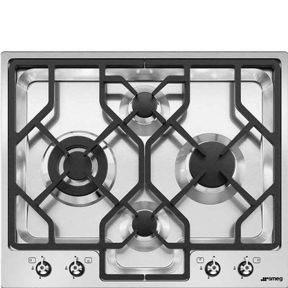 Smeg PGF64-4 Gas Hob Classica Stainless Steel 60 cm