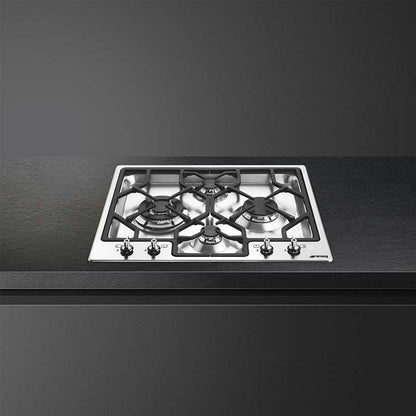 Smeg PGF64-4 Gas Hob Classica Stainless Steel 60 cm