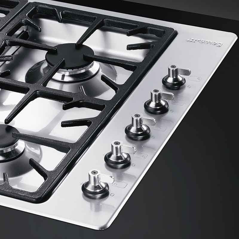 Smeg PGF95-4 Gas Hob Classica Stainless Steel 90 cm