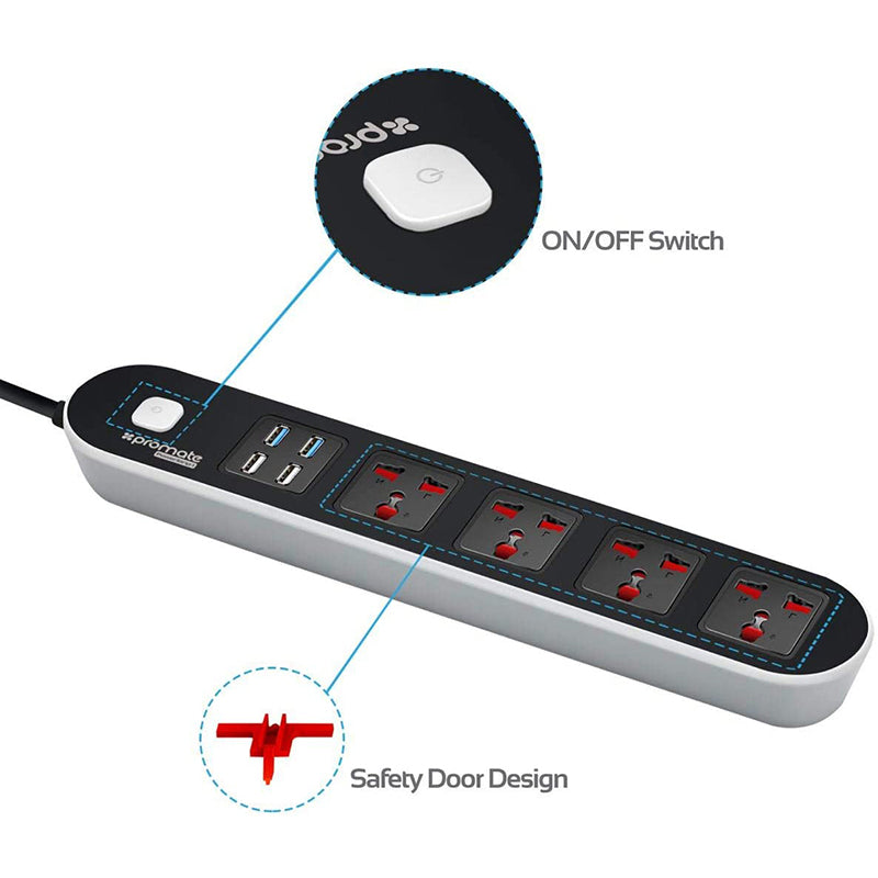 Promate Powerstrip-1 Eu Power Extension