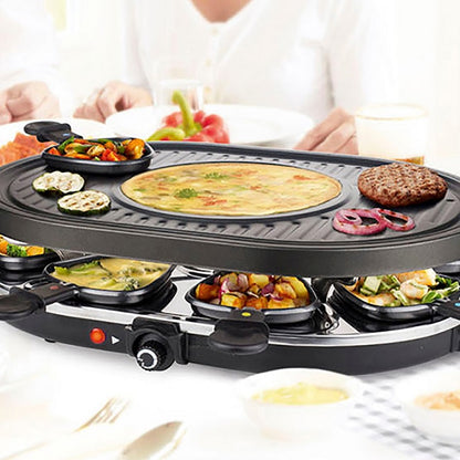 Princess 162700 Raclette 8 Oval Grill Party, 1200W