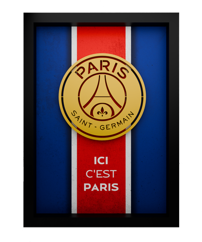 Paris Saint-Germain Frame WIth 3D-printed Logo