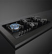 Smeg PV395LCN Gas Hob Ceramic Black Glass 90 cm