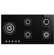 Smeg PV395LCN Gas Hob Ceramic Black Glass 90 cm