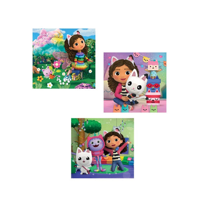 Clementoni Gabby’s Dollhouse 3 In 1 Puzzle