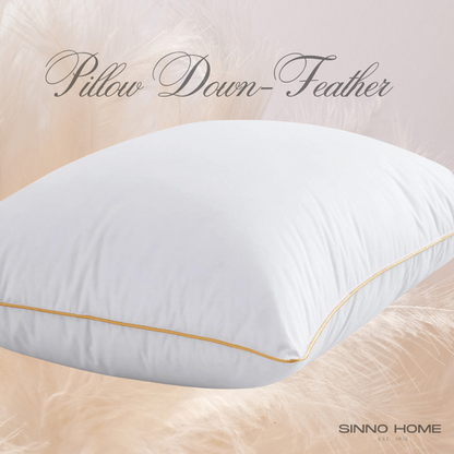 Pillow Down-Feather with Downproof Cotton Shell 300 Thread Count