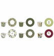 Easy Life Set 6 coffee cups & saucers 100ml in porcelain Mania Tropical