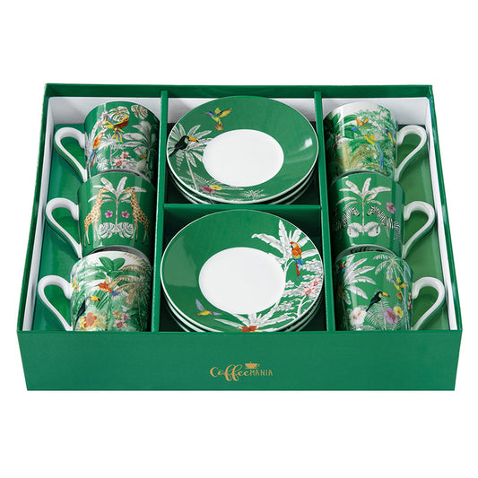 Easylife R0126/HEAV Set*6 Coff.Cup/Saucer “Exotic Heaven”