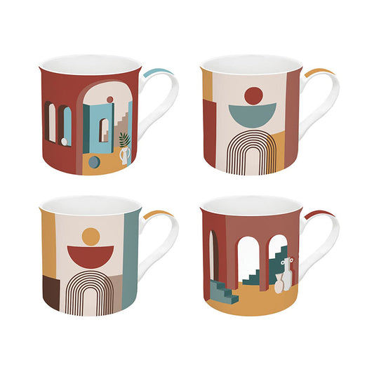 Easylife R0179/ILLU Set*4 Mugs 300Ml “Illusion”