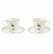 Easy Life Set 2 porcelain cups and saucers in gift box Deer