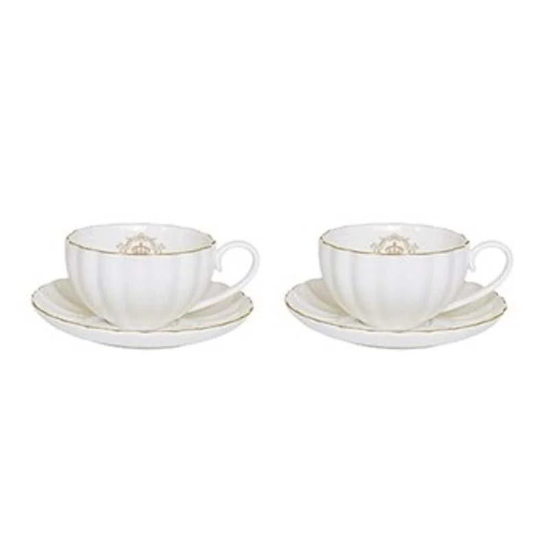 Easy Life Set of 2 espresso cups with a saucer in a box Royal White
