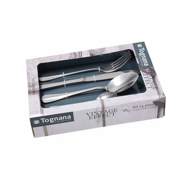 Tognana 24pcs cutlery set gift box Vintage effect