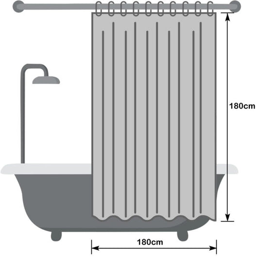 Sanitary, Bathroom Curtain 180×180 cm