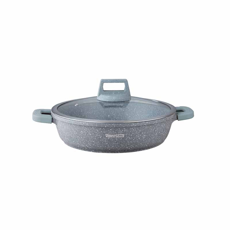 Royal Gourmet SC28 Shallow Casserole With Glass Lid 28cm