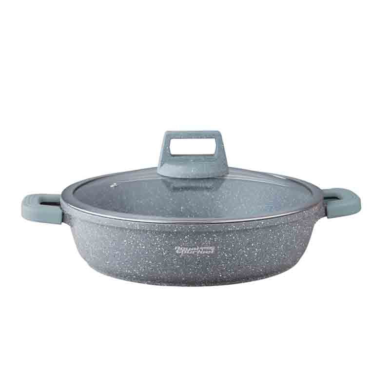 Royal Gourmet SC36 Shallow Casserole With Glass Lid 36cm