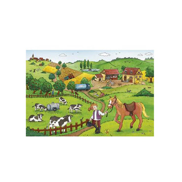 Ravensburge Working on the Farm Puzzle 2x12p