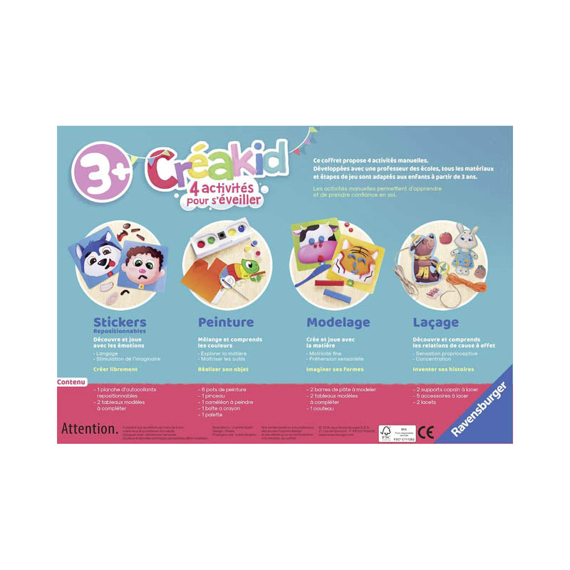 Ravensburger 3D Creakid Multi-Activity French