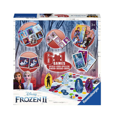 Ravensburger Disney Frozen 2, 6 in 1 Game Set